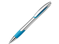 Шариковая ручка с противоскользящим покрытием MILEY SILVER